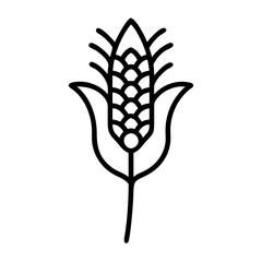 red hot poker flower vector icon, vector flower illustration, flower icon - simple vector illustration of a red hot poker flower, ideal for floral designs, botanical art, and nature-themed projects..