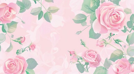 pink rose background: A Symphony of Delicate Beauty，this pink rose background is sure to add a touch of charm.