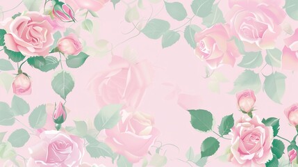 pink rose background: A Symphony of Delicate Beauty，this pink rose background is sure to add a touch of charm.
