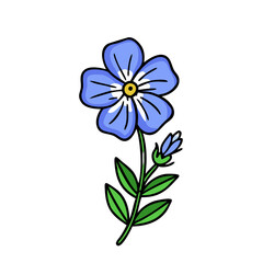  allium flower illustration, allium flower, flat illustration