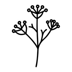 yarrow flower vector icon, vector flower illustration, flower icon - simple vector illustration of a yarrow flower, ideal for floral designs, botanical art, and nature-themed projects..