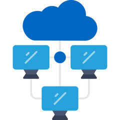 Cloud Networking Icon