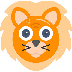 Lion Face Icon