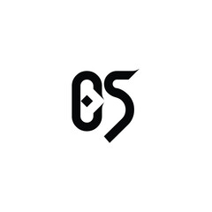 CS monogram logo design letter text name symbol monochrome logotype alphabet character simple logo