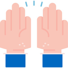 Obraz premium Raising Hands Icon