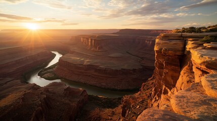 Stunning Sunset Over Monument Valley Landscape