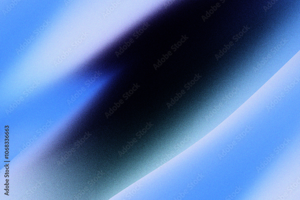 Aufkleber grainy blue abstract background template with diagonal streaks of blue colors. blurred blue motion g
