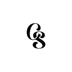 CS monogram logo design letter text name symbol monochrome logotype alphabet character simple logo