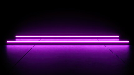 Neon Lights on Dark Background