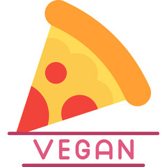 Vegan Pizza Icon