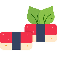 Vegan Sushi Roll Icon