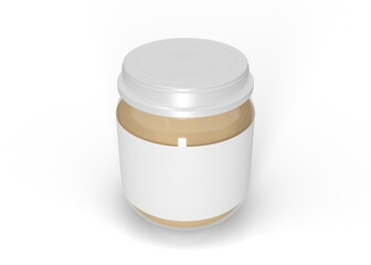 Baby Food Glass Jar Mockup