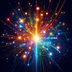 Fototapeta premium Background of sparks and glimmers for festive design