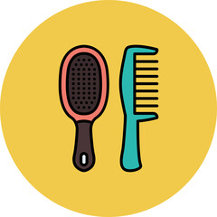 Hair brushes Icon