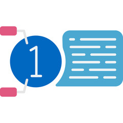Infographic Text Box Icon