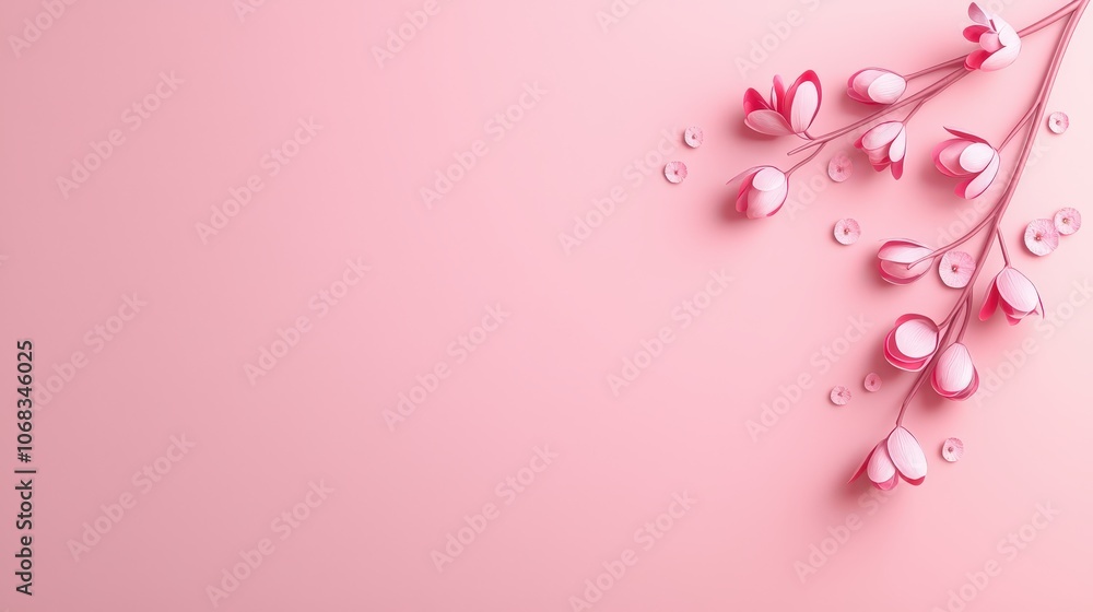 Poster a nostalgic pink background featuring vintage-inspired patterns and textures, perfect for adding cha