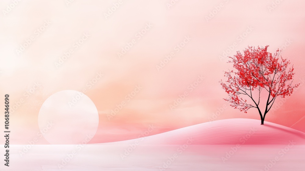 Poster a nostalgic pink background featuring vintage-inspired patterns and textures, perfect for adding cha