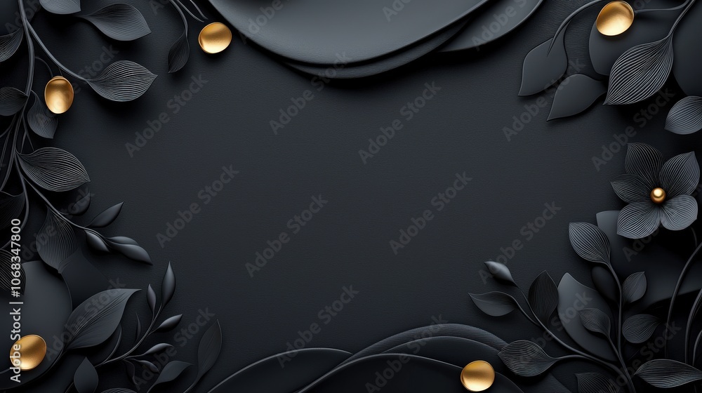 Poster a rich dark background featuring intricate details and textures, ideal for adding depth to branding,