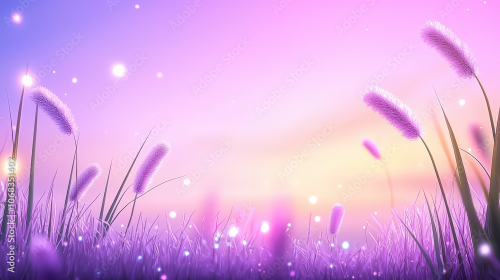 Poster a soft purple blurry background featuring gentle gradients and bokeh effects, perfect for creating a
