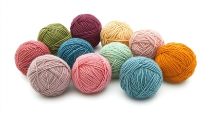 Colorful Yarn Balls for Crafting and Knitting Projects