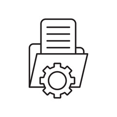 Data management icon. isolated vector icon.