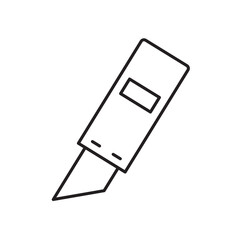 Utility knife icon. isolated vector icon.