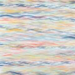 Abstract textured background in muted blue and yellow tones with subtle horizontal lines, tranquil ocean's surface.