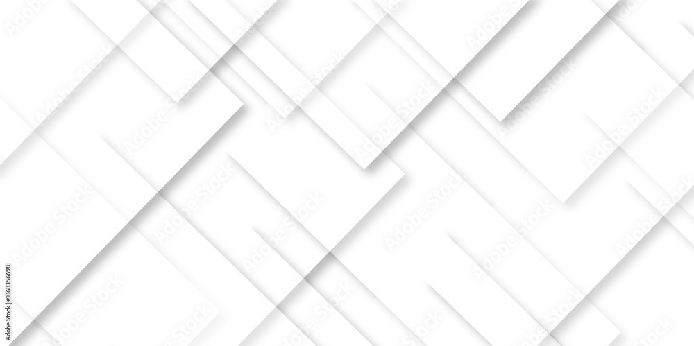 Poster abstract modern white, gray pattern geometric luxury gradient line background random square shape de