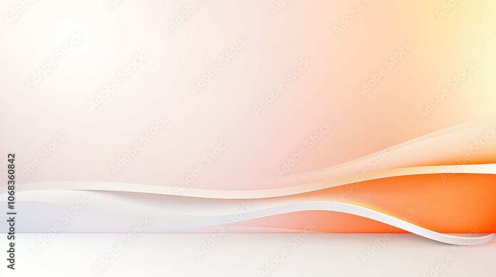 Poster an abstract minimalistic background showcasing clean lines and smooth curves, ideal for creating ele