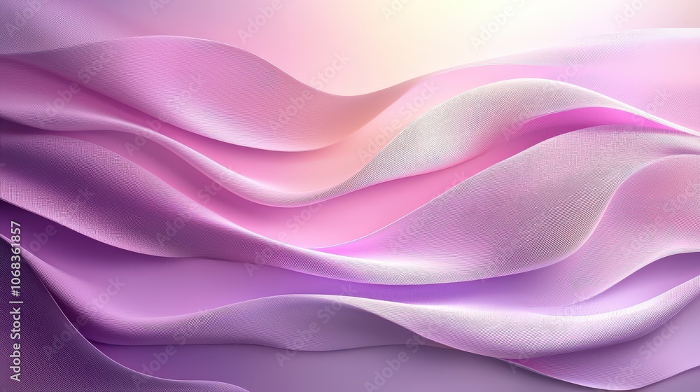 Poster an artistic purple fabric background with layered textures and shadows, perfect for adding depth to 