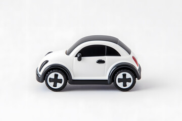 Vintage Tin Toy Car, Isolated without Background