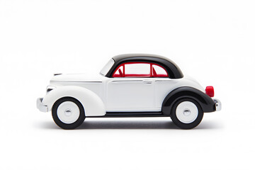 Fototapeta premium Vintage Tin Toy Car, Isolated without Background