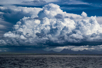 Thunderstorm brewing over Mauritius