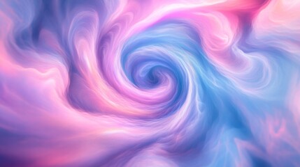 Swirling Pastel Colors in Holographic Style