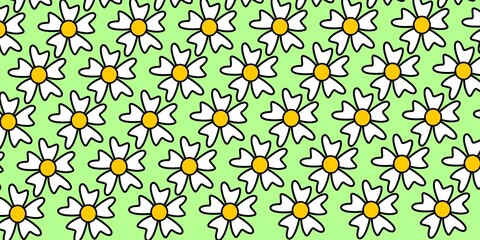 Beautiful white flower seamless pattern. Hand drawn floral seamless pattern