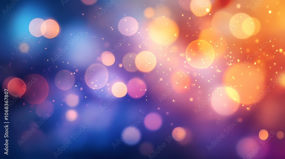Poster soft and elegant bokeh lights for background use