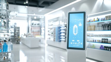 Digital Signage in Modern Pharmacy Store