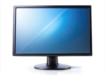 Fototapeta premium High-Quality Isolated LCD Monitor on White Background for Tech and Design Projects, Perfect for E-commerce, Advertising, and Digital Media Use, Showcasing Modern Display Technology