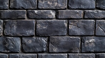 Obraz premium Black Brick Wall Texture Background
