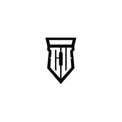 CU monogram logo design letter text name symbol monochrome logotype alphabet character simple logo