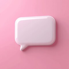 Fototapeta premium Speech Bubble on Pink Background