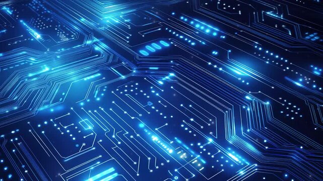 Futuristic technology concept. Abstract circuit board background. Abstract digital technology. High-tech digital technology. Circuit board pattern. Cyber technology concept. Copy space area