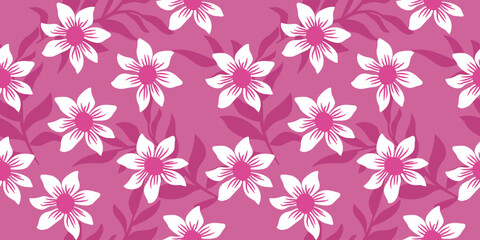 Hand drawn flowers seamless patterns  ornate spring bohemian for fabric, textiles, clothing, wrapping paper, cover, banner, interior decor, abstract backgrounds.