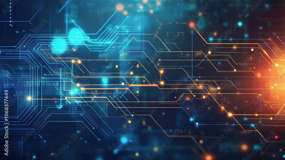 Poster futuristic technology concept. abstract circuit board background. abstract digital technology. high-