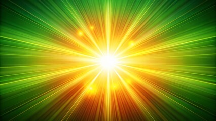 Obraz premium Glowing Sun and Motion Rays on Green Screen Background for Dynamic Animations and Visual Effects in Video Production, Ideal for Nature and Light Themes