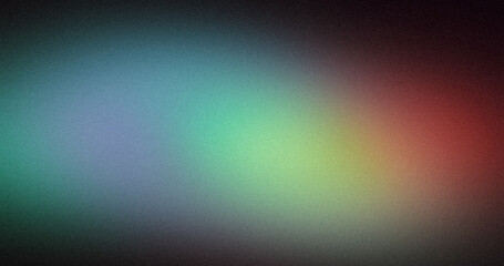 Abstract vignette color gradient grainy backdrop design. Red orange blue color dark vibrant shaped noisy gradient, glowing color flow, bright shine, noise texture, cover, banner, poster
