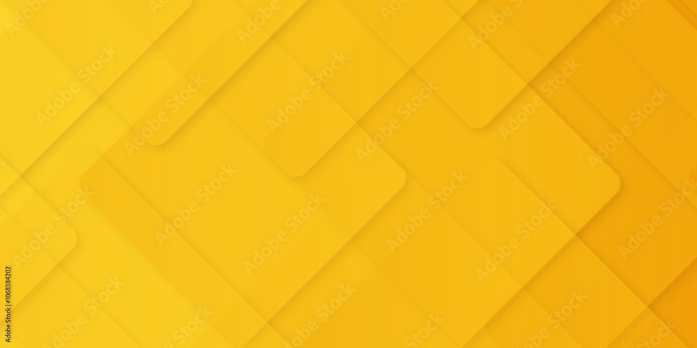 Poster abstract modern orange, yellow pattern geometric luxury gradient line background random square shape