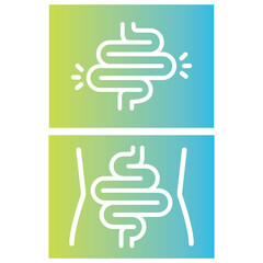 Intestines with a sign of good bacterial flora.