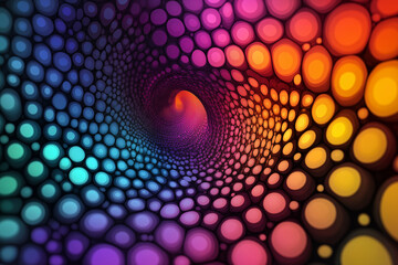 Abstract 3D background dotted circles   