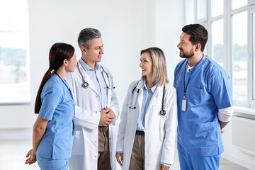 Team of healthcare workers in hospital. Medical service